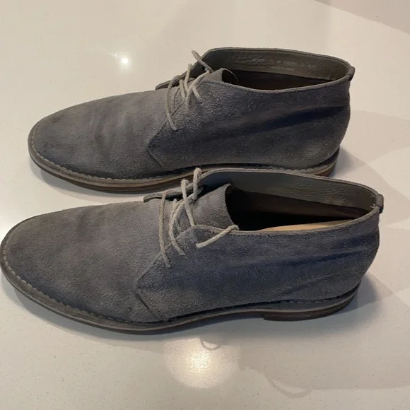Cole Haan Light Blue Suede Chukka Boot - Picture 2 of 7